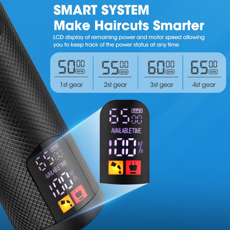 Professional Hair Clippers for Men Electric Foil Shavers Cordless T-Blade Hair Trimmer - Image 3