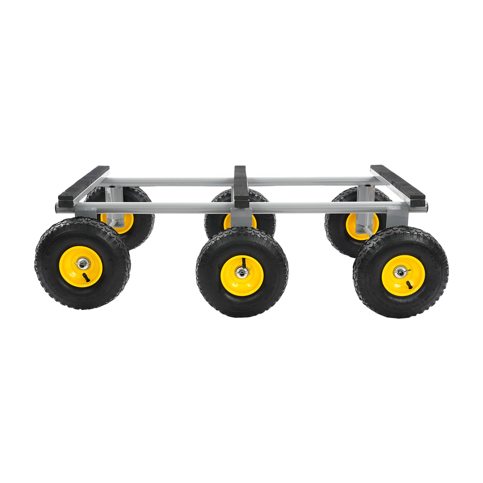 Carro de transporte de 6 ruedas, 1200 libras, carga pesada, carretilla de transporte, neumáticos de aire, carro multifunción, 101,6 x 55,7 cm