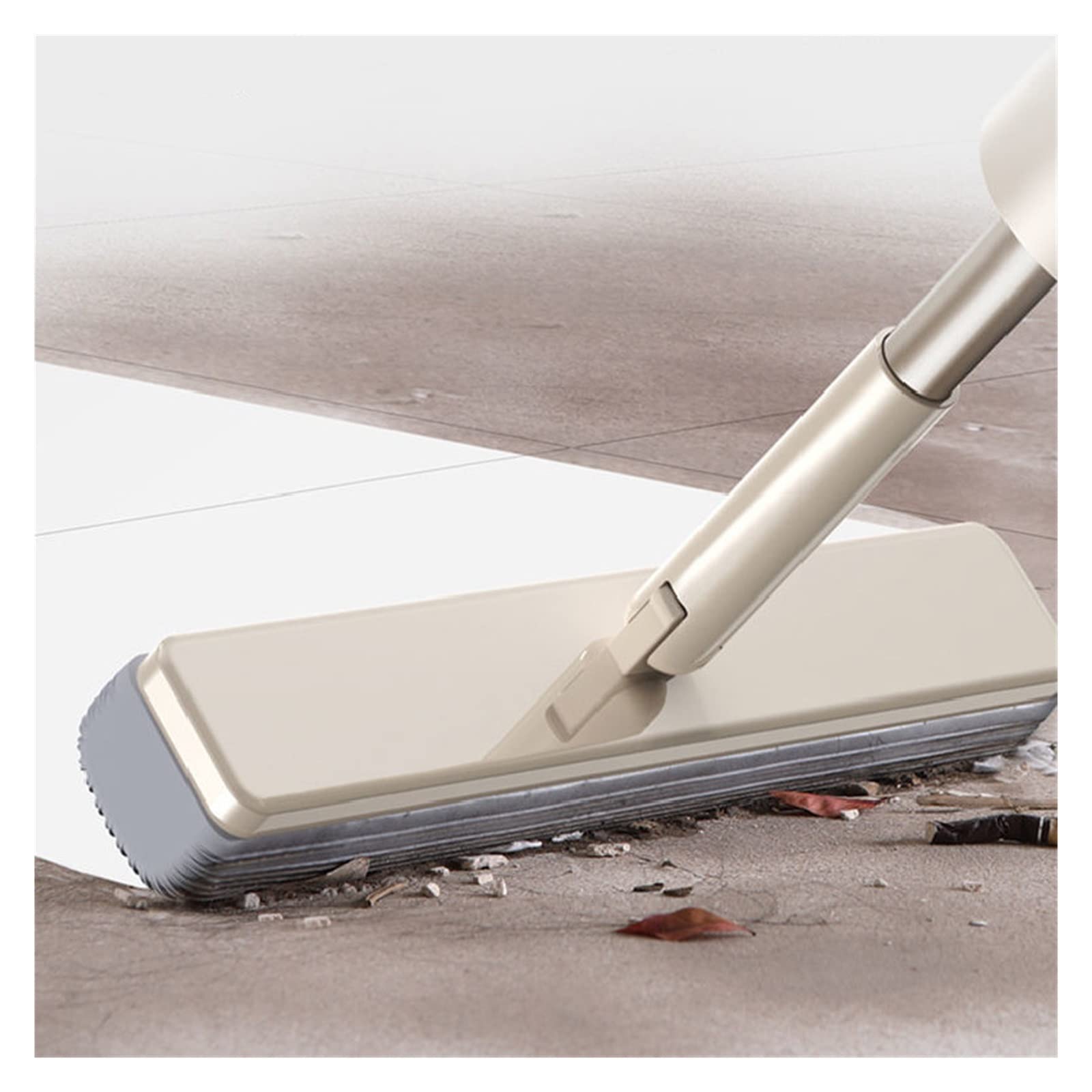 yaoqijie Esponja mágica para fregona auto exprimible agua limpieza del hogar lavado baño piso cocina manos libres escoba giratoria cabeza escoba plana duradera (color: dentro de 2 almohadillas)