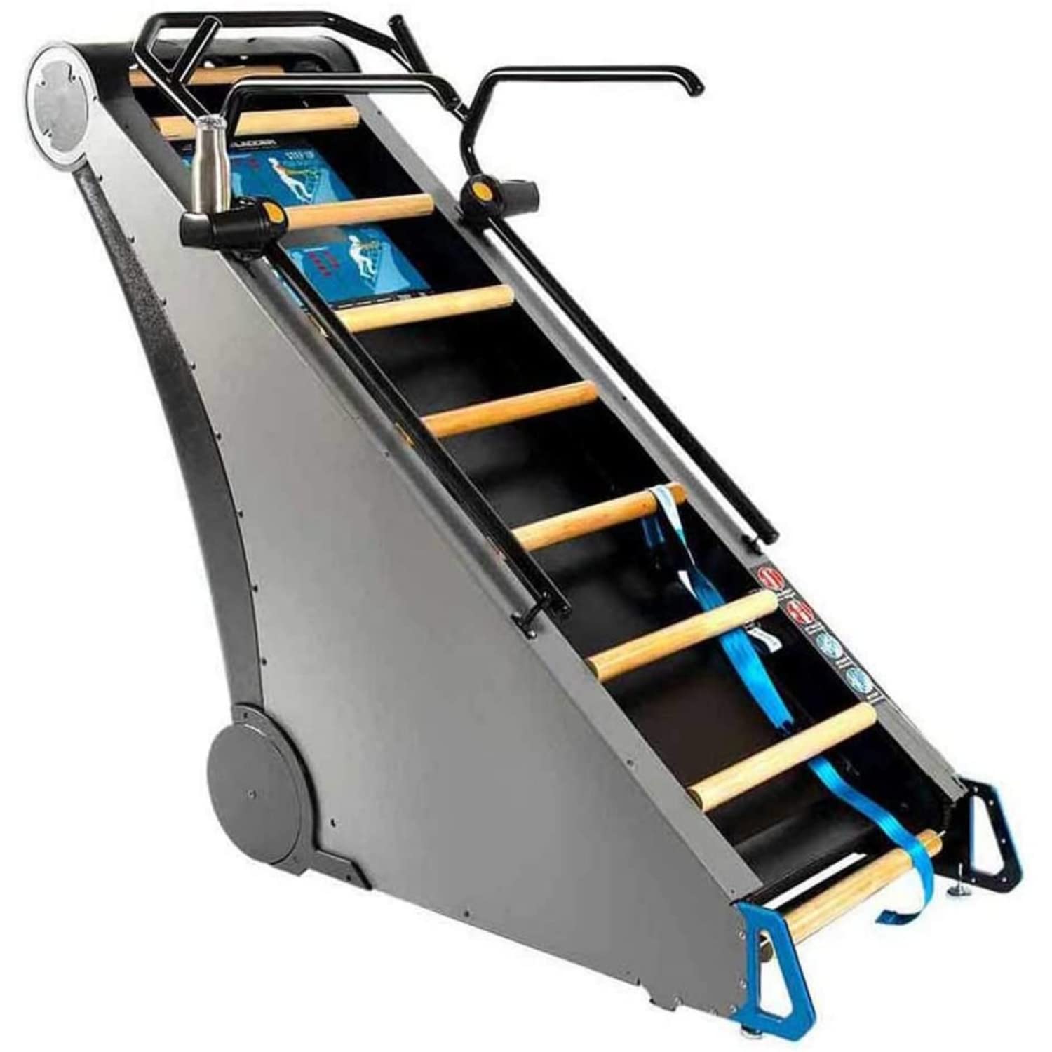 Jacobs Ladder X Commercial 4-Position Ladder Climber Exercise Machine | Self Powered - No Electricity Needed | Improved Digital Dashboard | Four Climbing Workout Positions