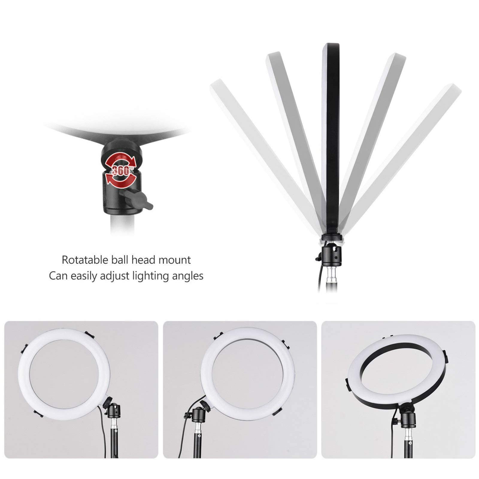 リングライト 8インチ LEDリングライト Amazon.co.jp: LEDリングライト 8インチ LEDリングライト 3つの