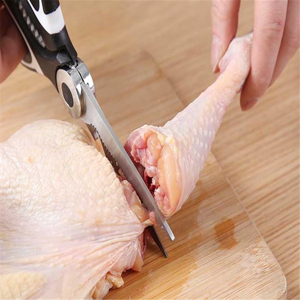 Stainless Steel Kitchen Scissors Multipurpose Purpose Shears Tool for Meat Vegetable Barbecue Supply