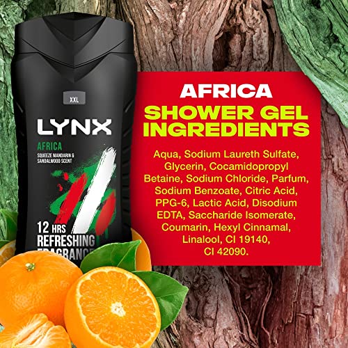 Lynx Africa Shower Gel, 400ml, 400 ml (Pack of 1) - Image 3