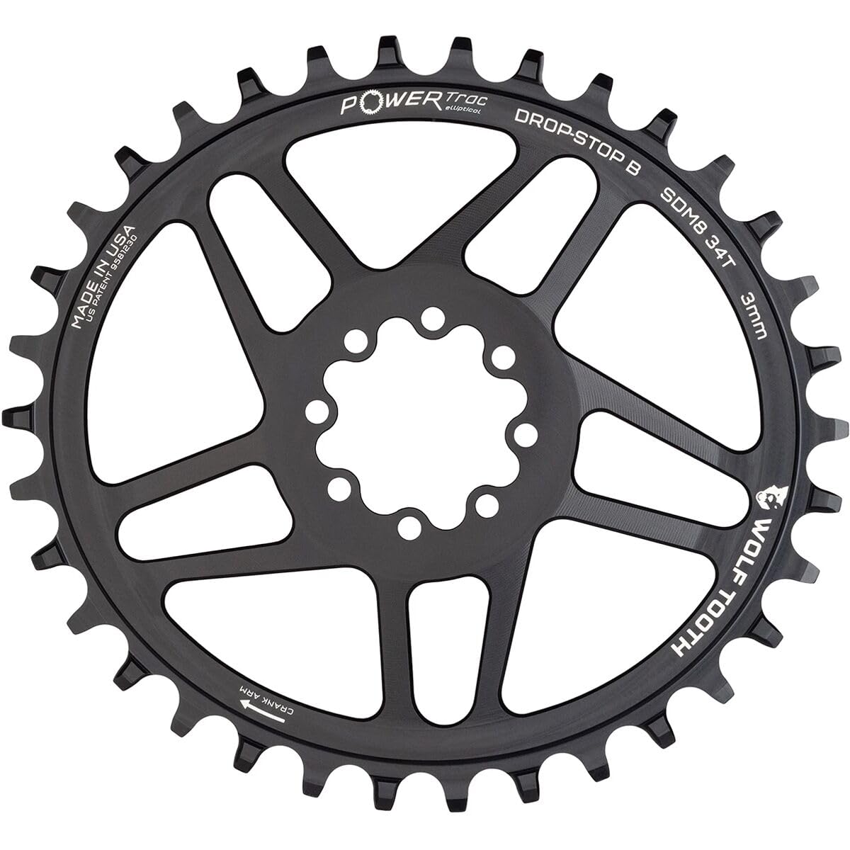 ほぼ新品 Wolf Tooth(ウルフトゥース) Chainring 50T WolfTooth チェーンリング 110PCD 4Bolt(50T) シマノ4アーム