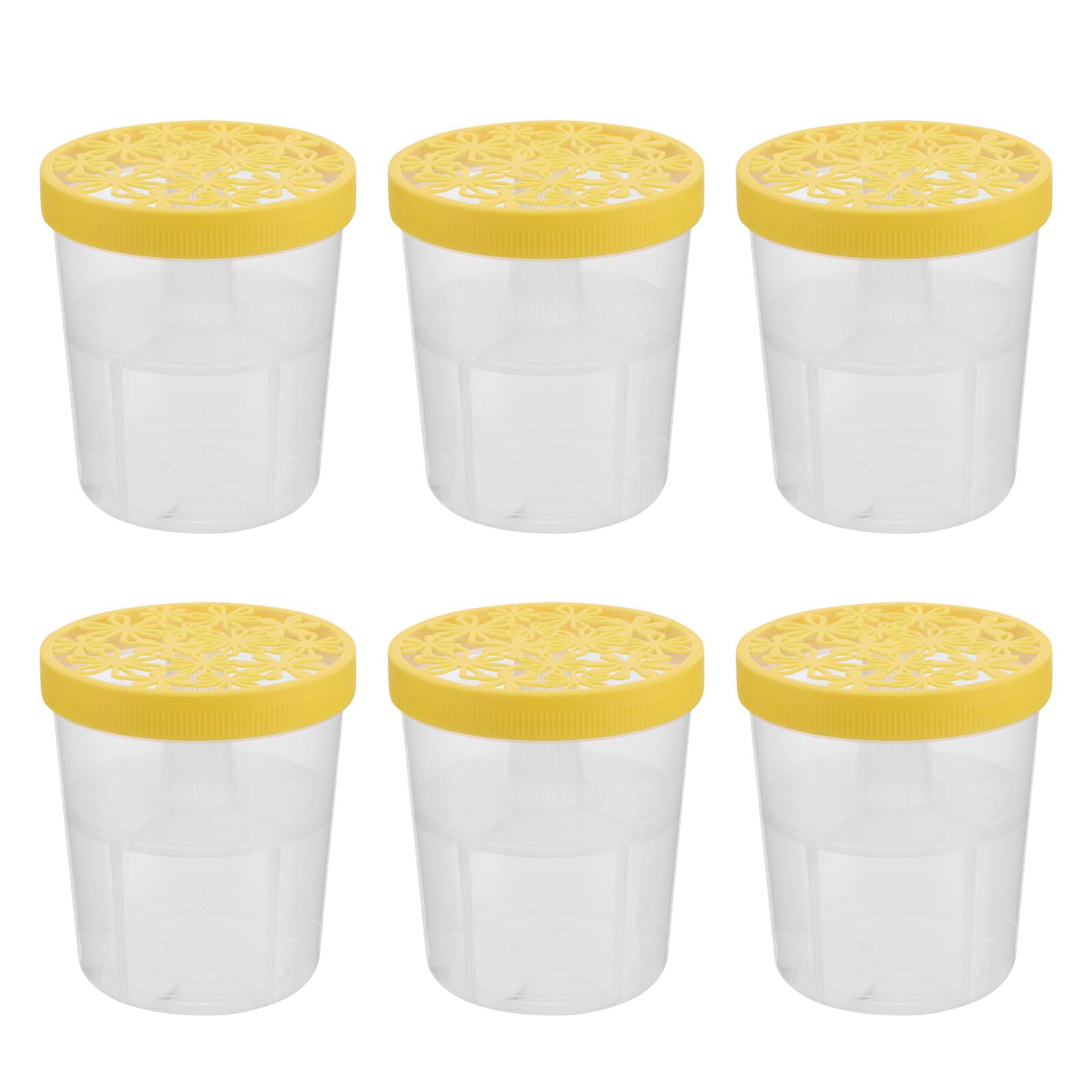 Scatola Deumidificatore Riutilizzabile 6 Pezzi in Plastica Gialla