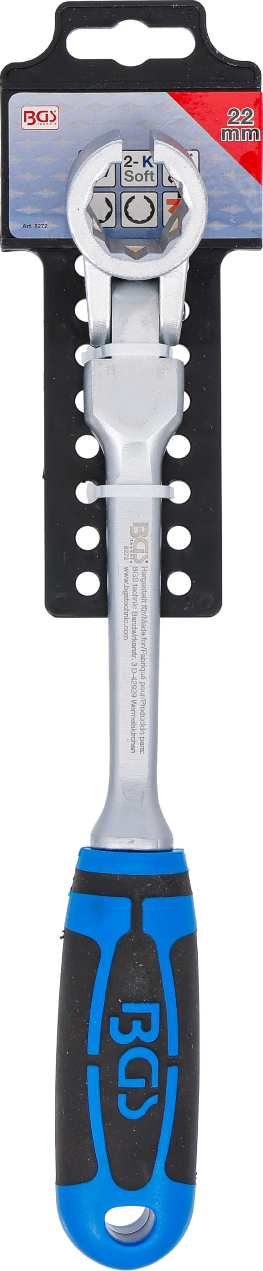 BGS 8272 | Clé à œil spéciale pour sondes Lambda, ouverte | 22 mm