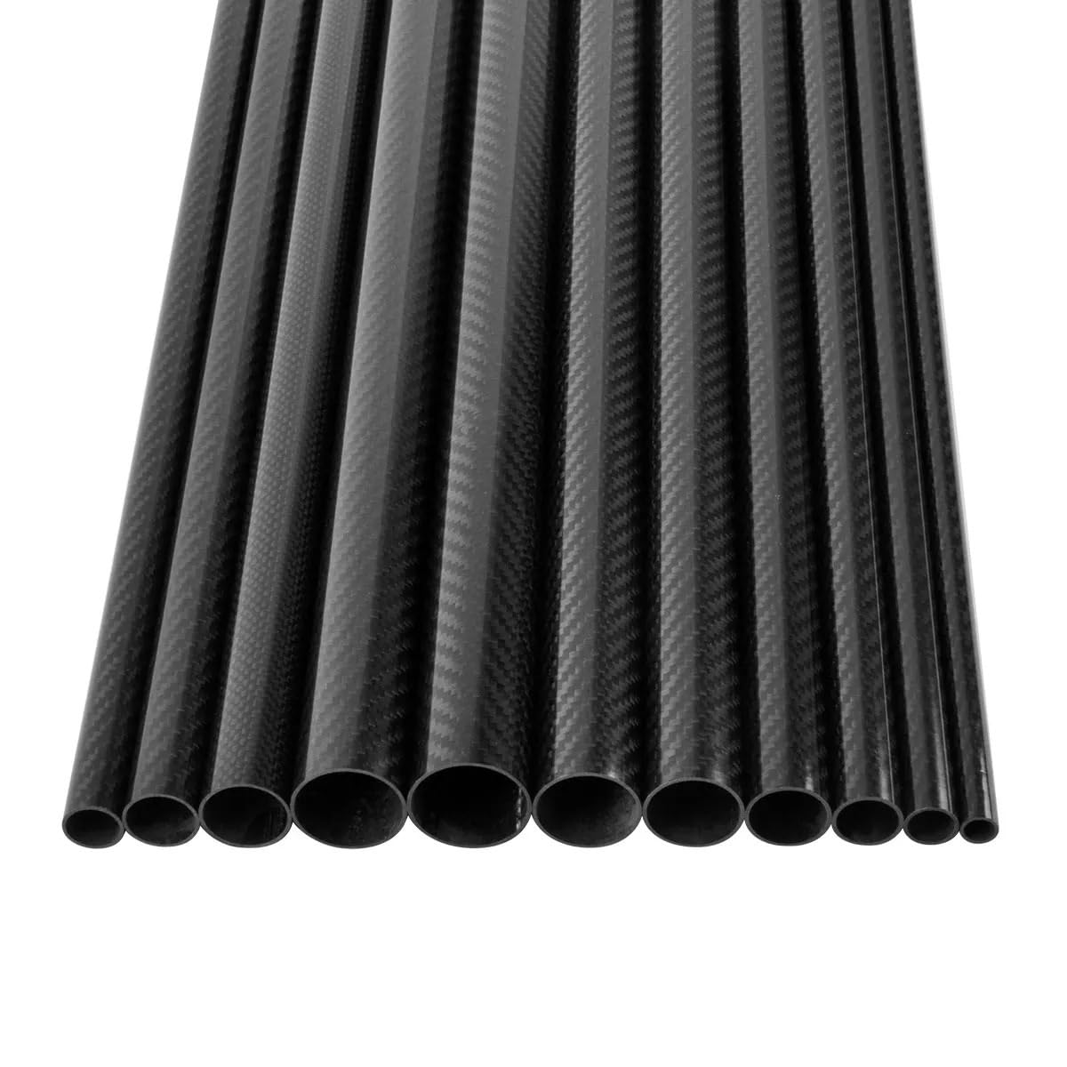 Materiale Composito Per Hobbistica Tubo In Fibra Di Carbonio Opaco, Diametro 12 Mm Esterno E 10 Mm Interno, Lungo 1 Metro – Avvolto In Rotolo Tubo 12x10 Mm 1 Metro - Foto 3