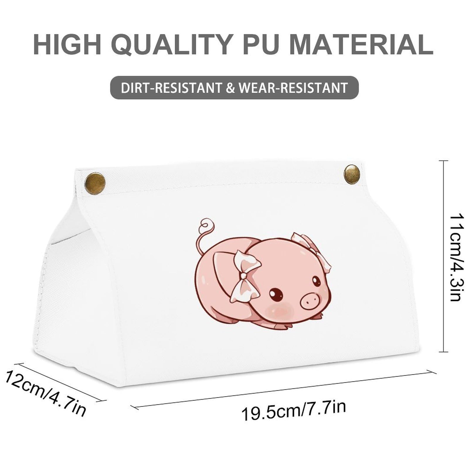Amazon｜かわいい ブタ ィッシュケース PUレザー ティッシュ