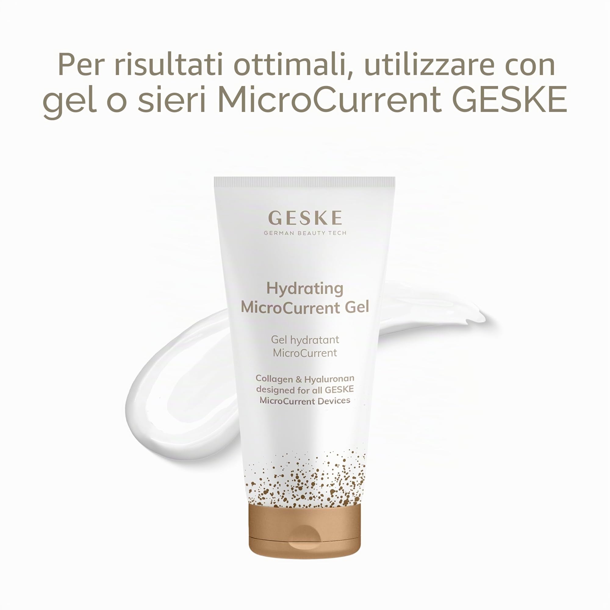 GESKE | Dispositivo lifting viso a microcorrente SmartAppGuided™ | 6 in 1 | Lifting facciale | Strumenti per la cura della pelle | Dispositivo anti-età | Microcorrente anti-rughe