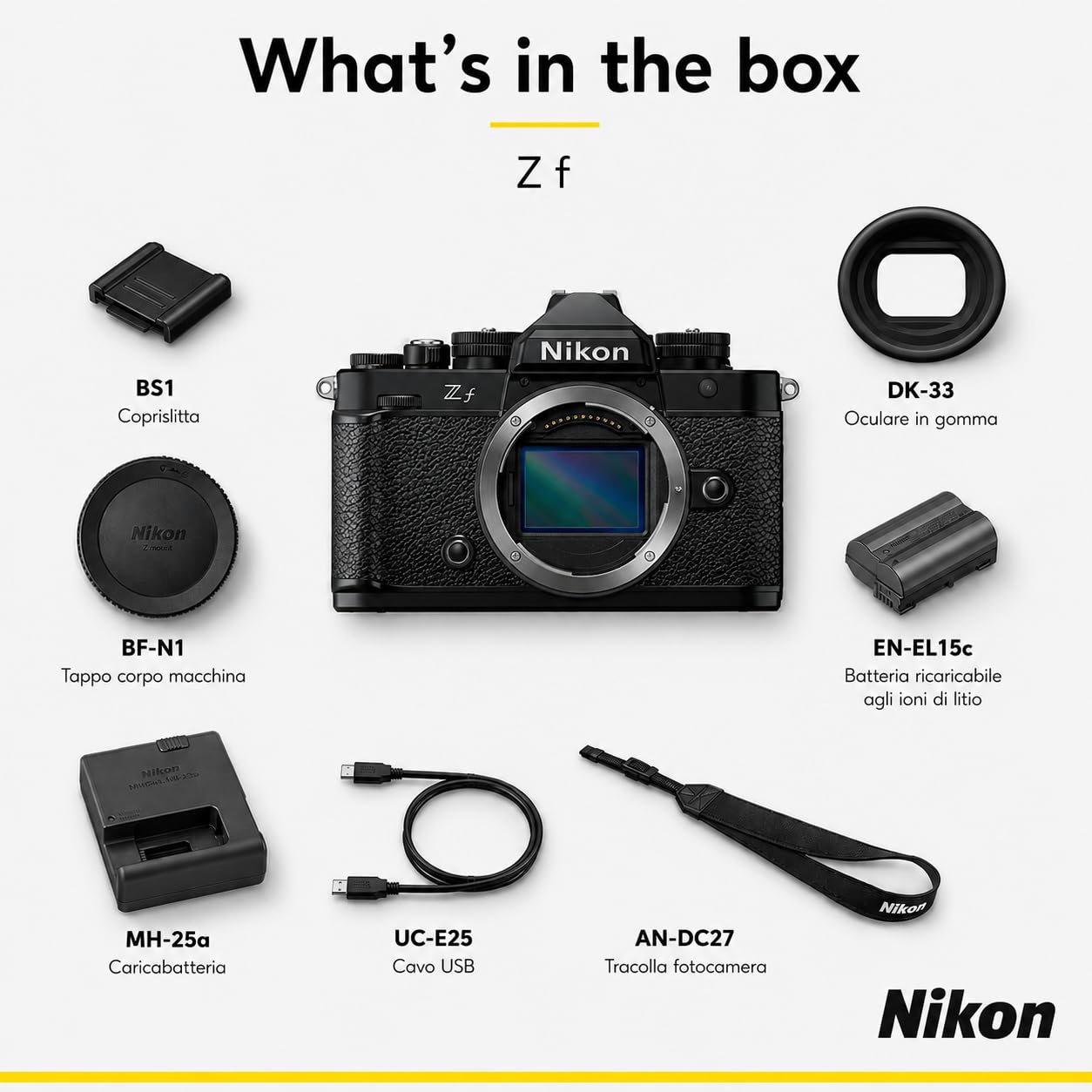Nikon Zf + 24-70mm f/4 S + SDXC 128GB, Fotocamera Mirrorless, Full Frame, 24,5 MP, Monitor Angolazione Variabile [Nital V.I.P.: 6 anni di garanzia]