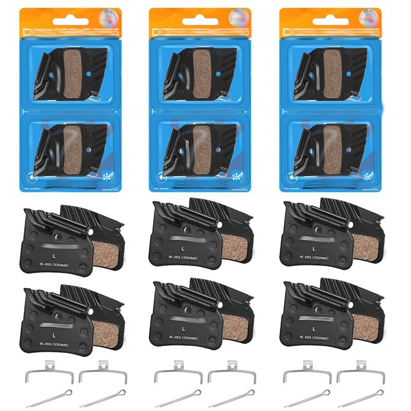Pastillas de Freno de cerámica Pastilla de Freno de Disco hidráulico Compatible con N03A N04C D02S D03S Pastilla de Freno de Bicicleta Compatible con M7120 M8120 M9120(BL-05S 6Pair)