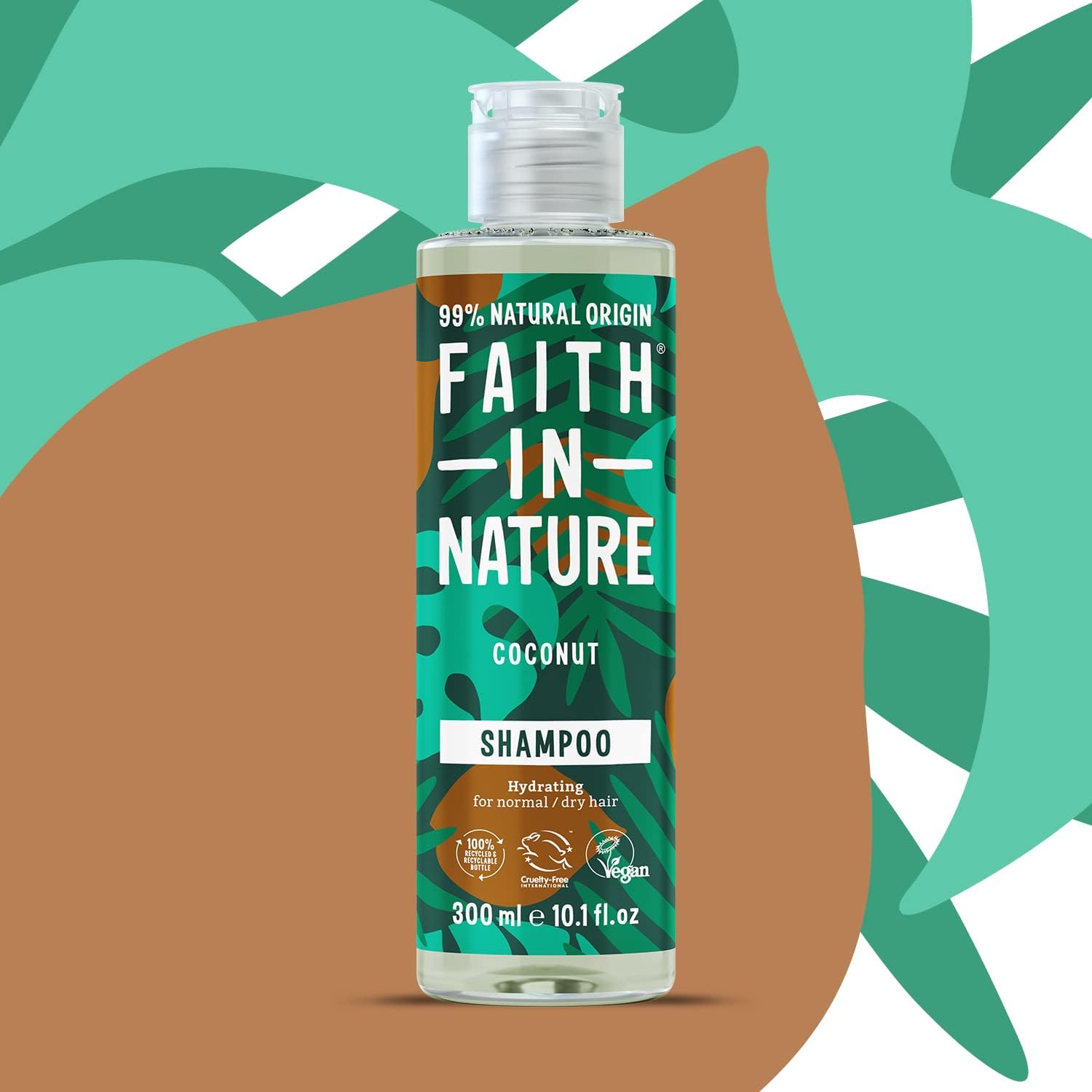 Faith In Nature 300ml Natural Coconut Shampoo, Hydrating, Vegan and Cruelty Free, No SLS or Parabens, For Normal to Dry Hair - Image 4
