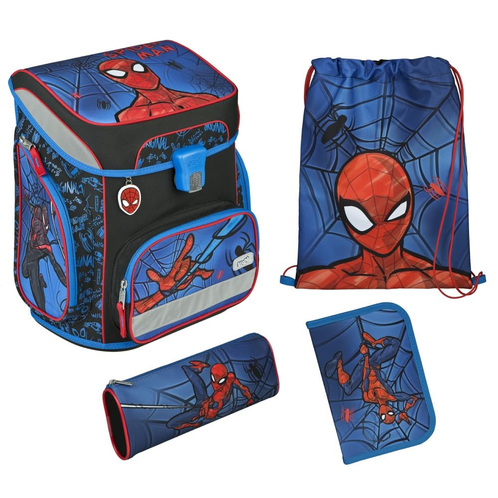 Scooli EasyFit Schulranzen-Set 5-teilig Spider Man II