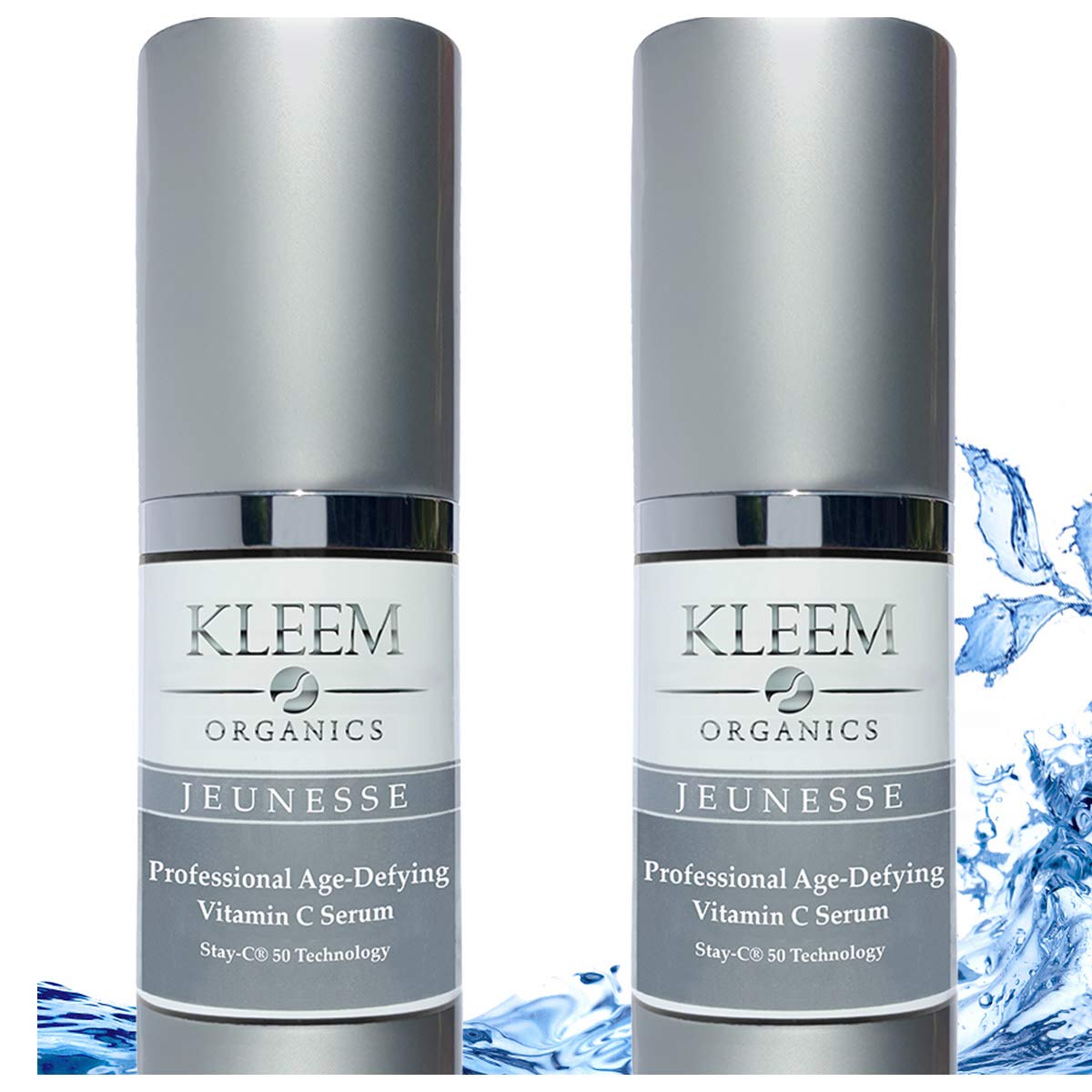 Kleem Anti-Aging Vitamin C Serum for Face - Brightening Serum for Dark Spots, Age Spots, Wrinkles & Sun Damage. Serum with Hyaluronic Acid, Vitamin E