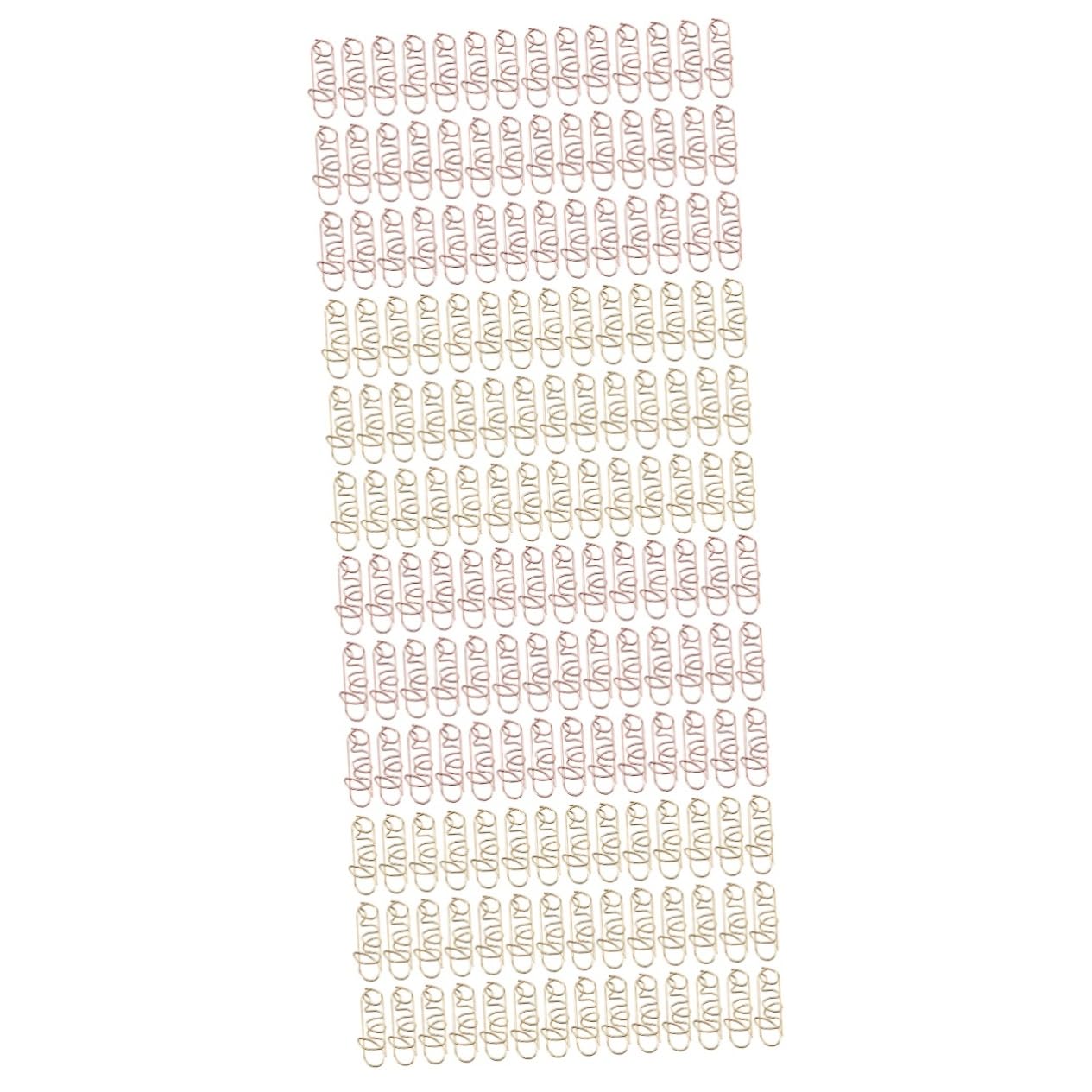 Gadpiparty 2 Set Graffette A Forma Di Clip Di Carta Divertenti Fissaggi Di Carta Flat Head Clip Piccole Colorato Segnalibro Metallo Graffetta Per Pianificatore Graffetta 100 Pezzi * 2