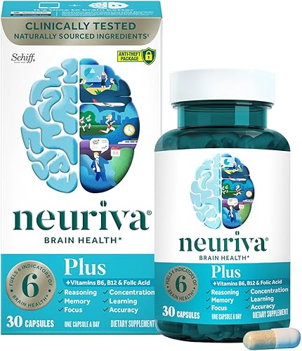 Miniatura 2 de NEURIVA - Rendimiento cerebral Plus, suplemento de apoyo cerebral con ingredientes naturales clínicamente probados 1 pieza
