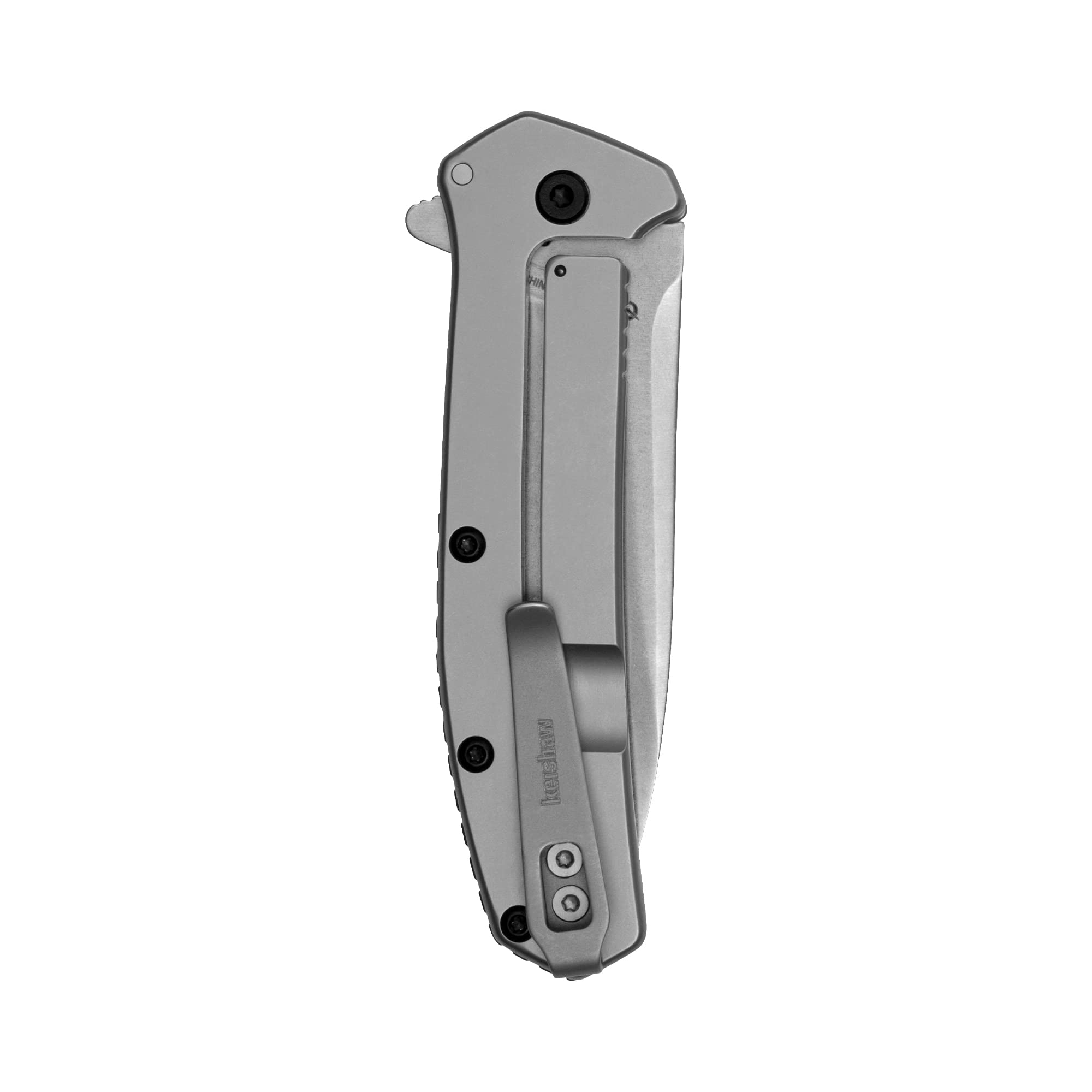 Kershaw Outcome Taschenmesser – 7,1 Cm Klinge, Stonewashed, 8Cr13MoV Stahl, Mit Taschenclip, Schwarz