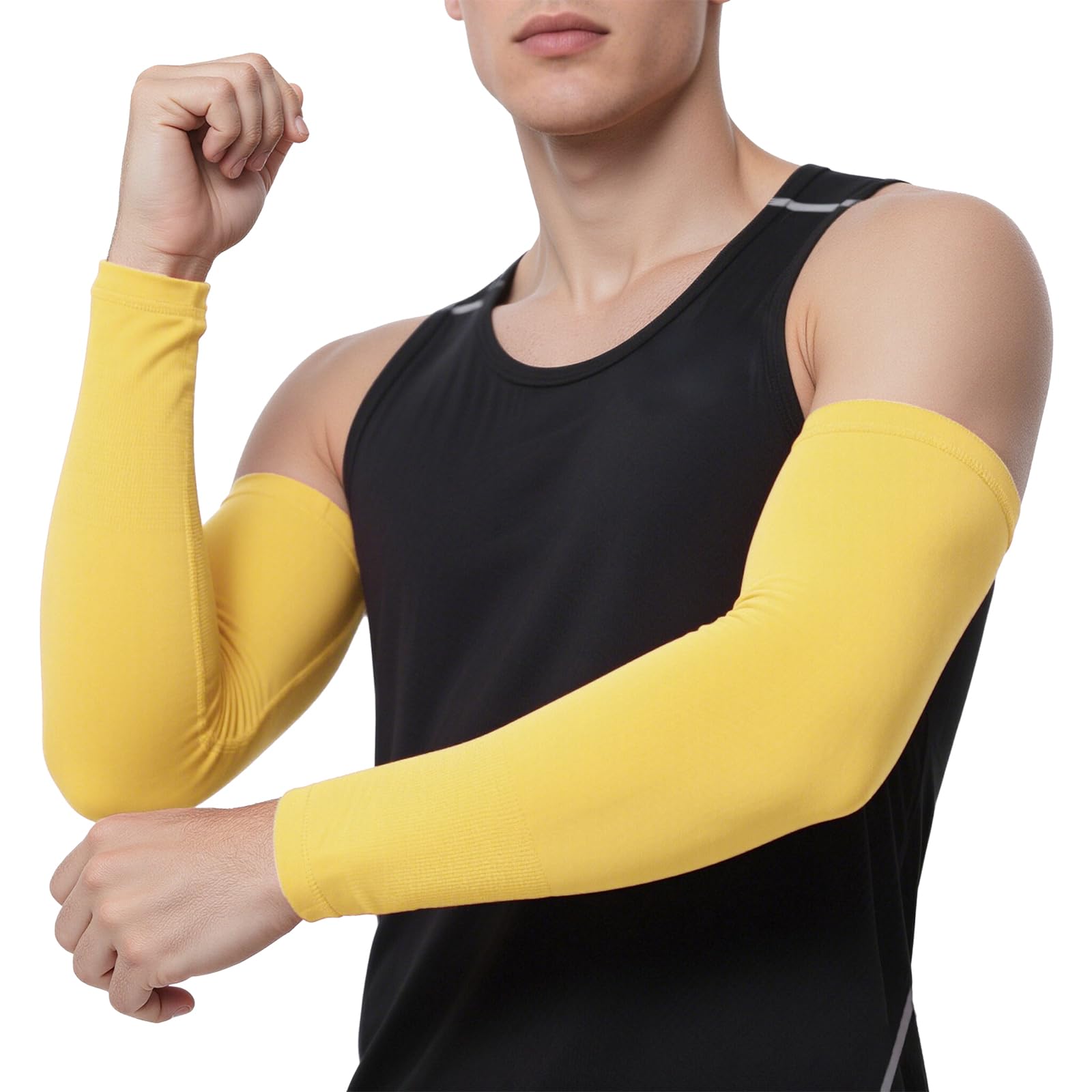 TopTie Manga para Brazo Elásticas Protección UV Manguitos Transpirables para Ciclismo Running Voleibol