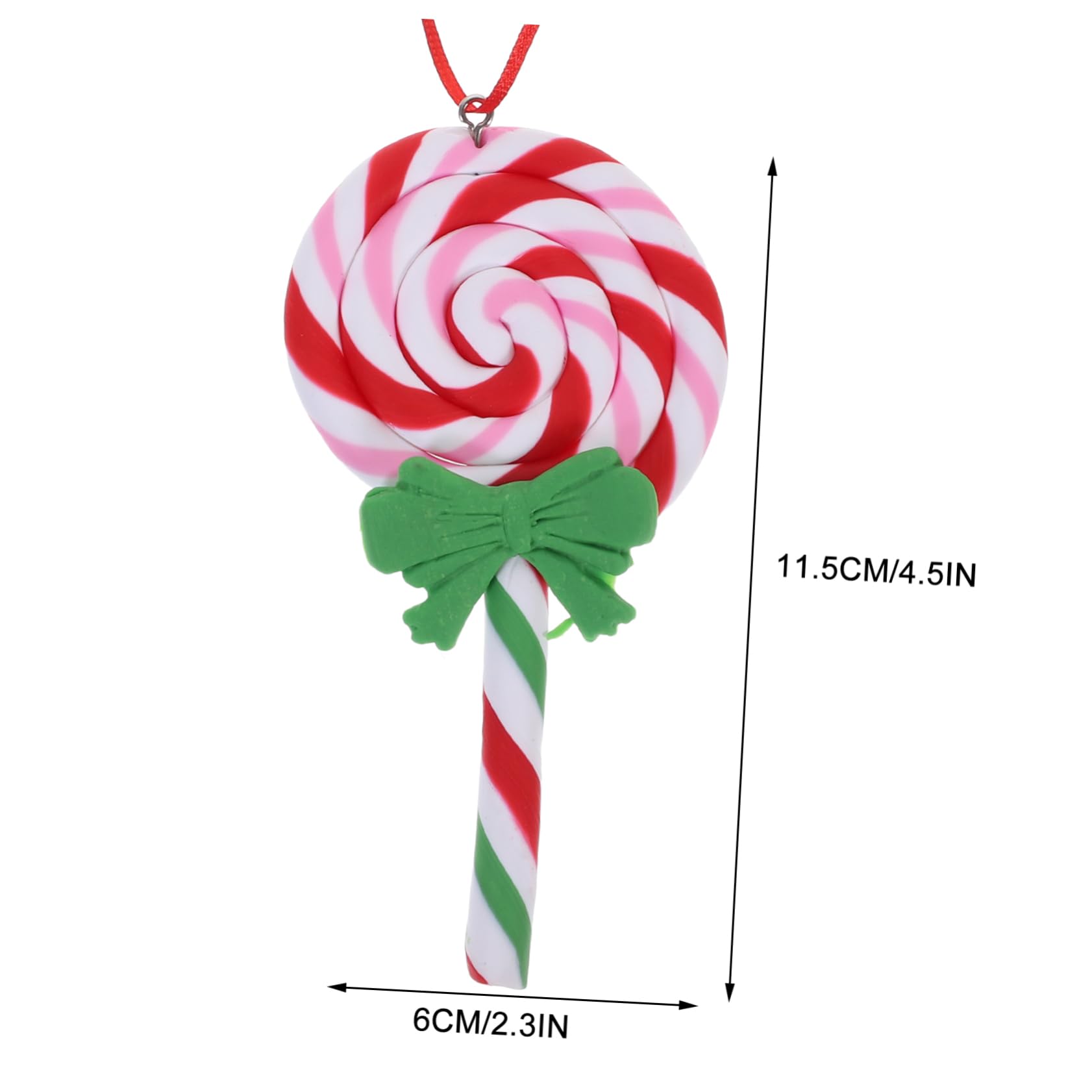 ABOOFAN 10piezas Adornos Navideños Colgantes para Decoración De Árboles Diseño De Lollipop para Fiestas y Celebraciones