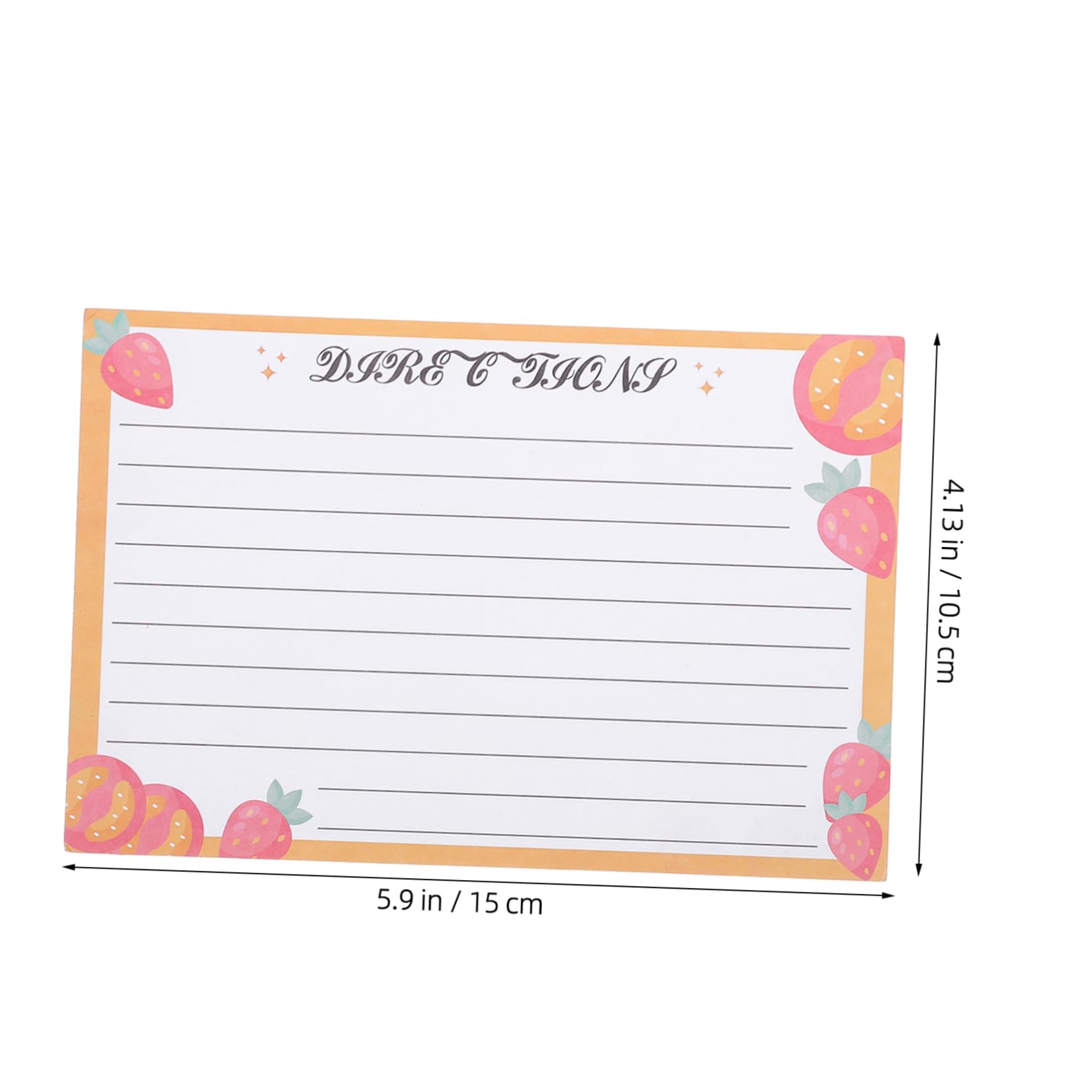 LALAFINA 50pcs Double-sided Recipe Cards Compact Kitchen Note Cards for Wedding Travel and Daily Use Professional Recipe Sheets for Easy Writing and Organizing