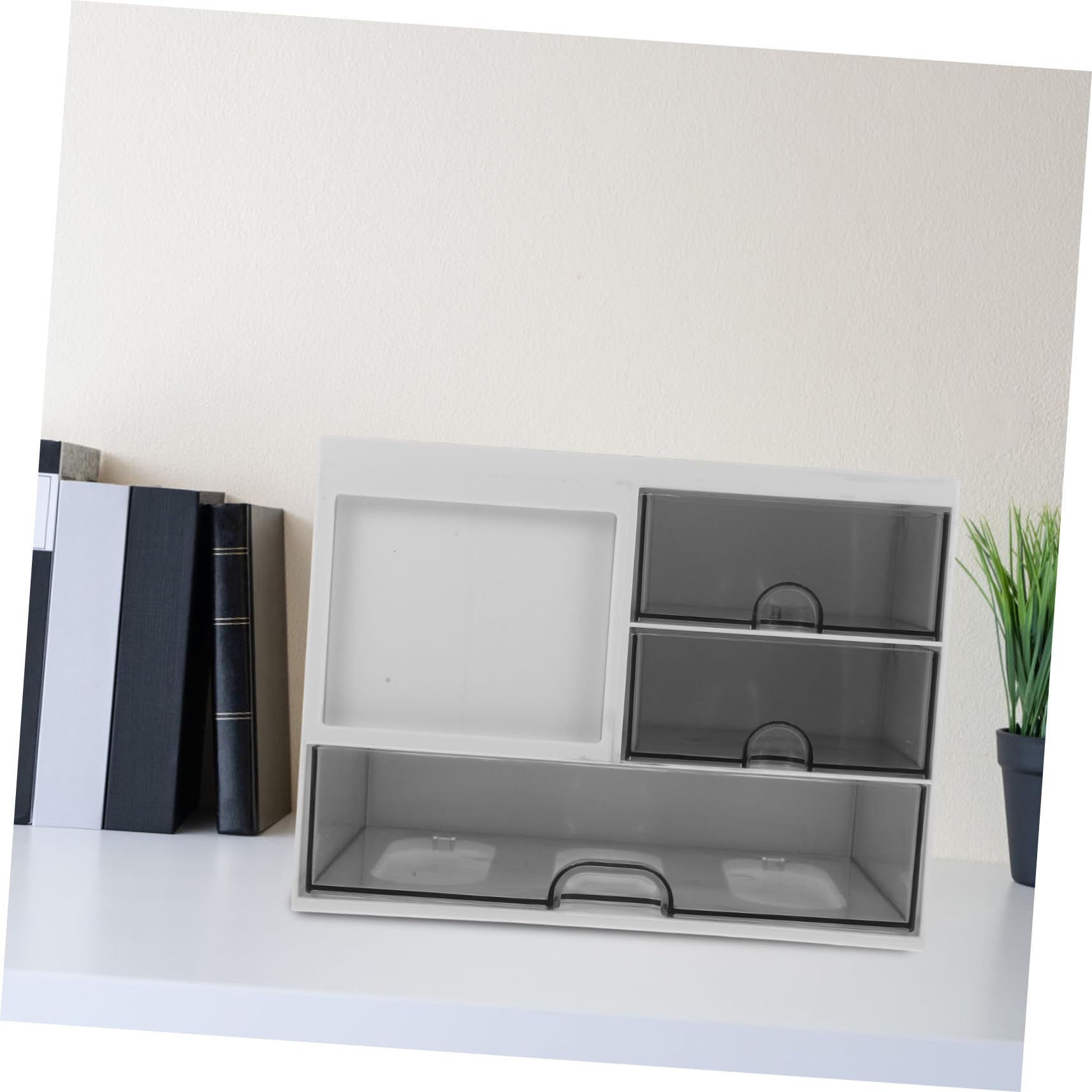 Homoyoyo Organizador de Cajones y Material Hips Blanco para Escritorio de Oficina Diseño de Cajón para Uso Prolongado en Sala y Cocina