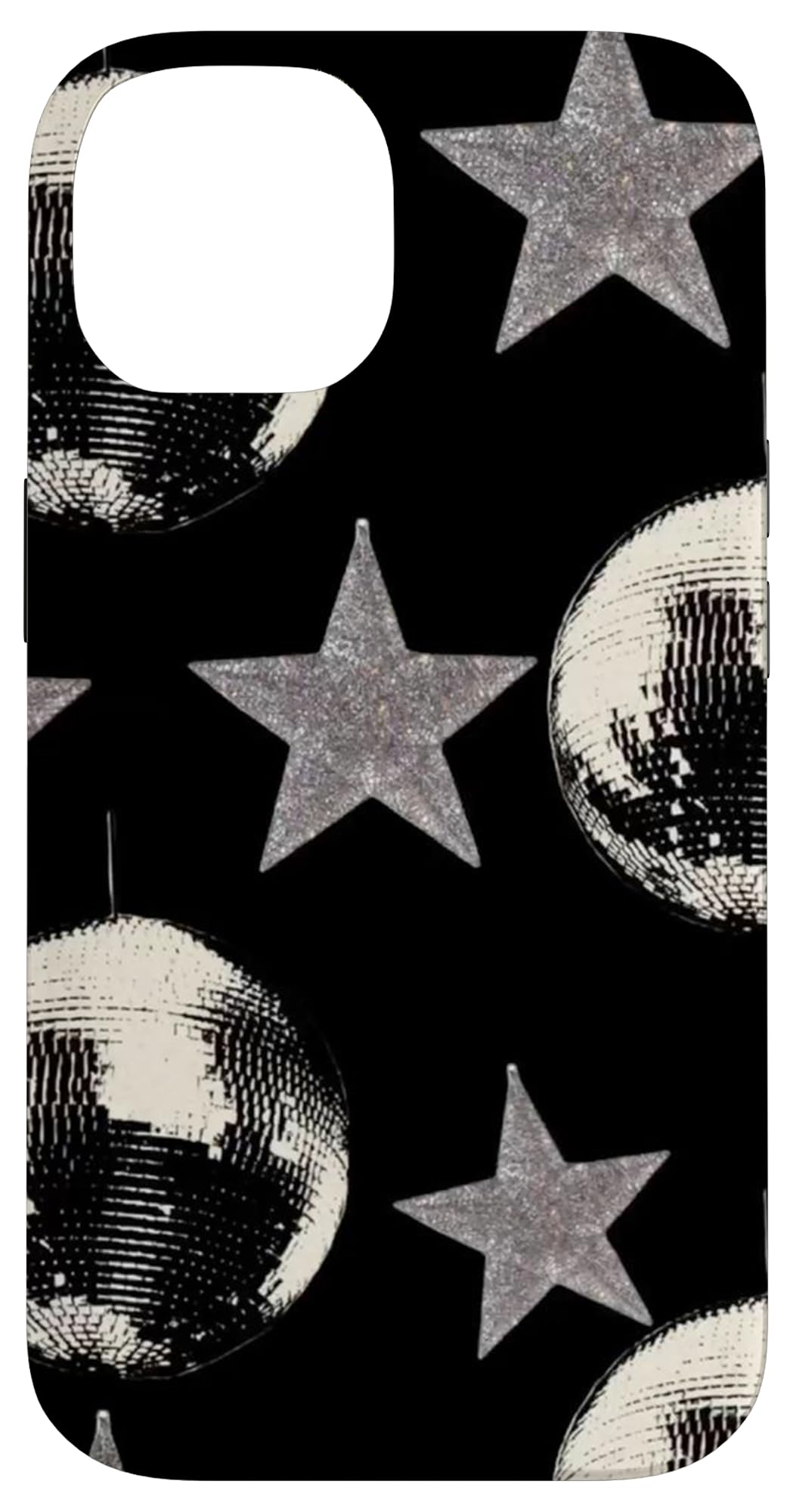 Retro Star & Disco Ball 70s 80s Aesthetic Case for iPhone 14