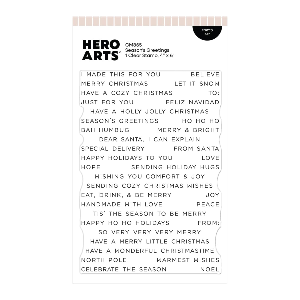 Hero Arts Season's Greetings Stamp Set