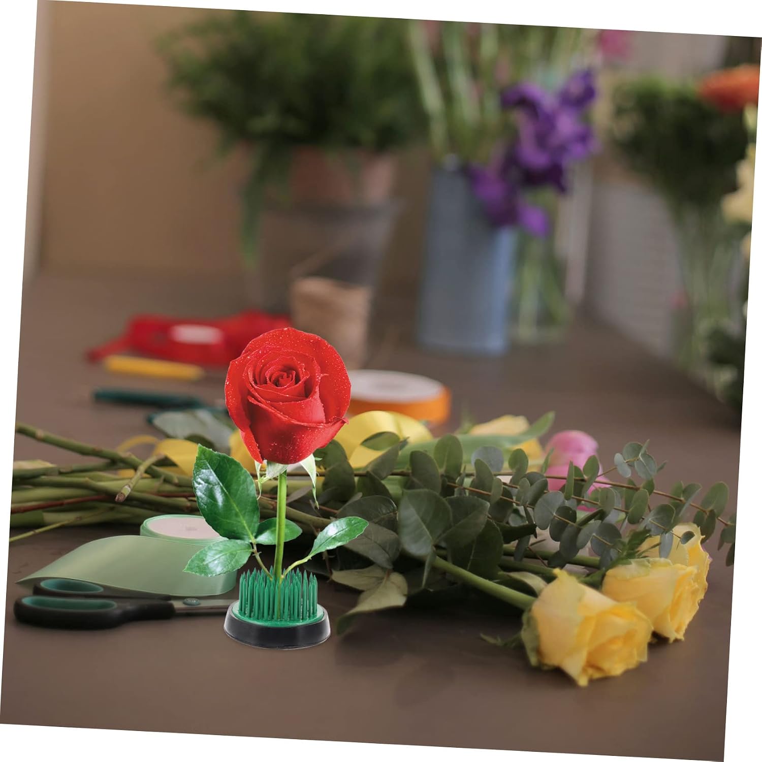 AUTSUPPL Flower Frog Pin Holder Floral Stem Holder Flower Arranging Tools for Wreaths