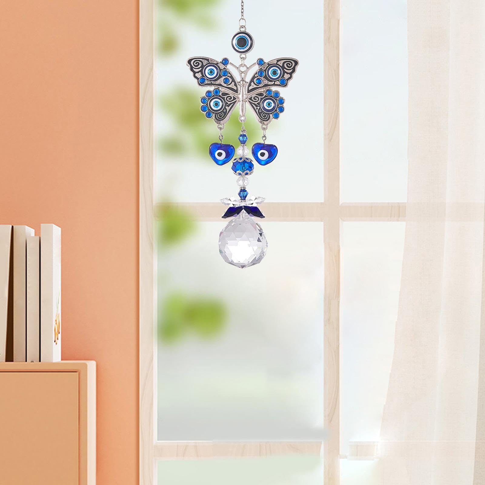 Amazon.co.jp: ブルーアイズ クリスタルサンキャッチャー | 青い目の