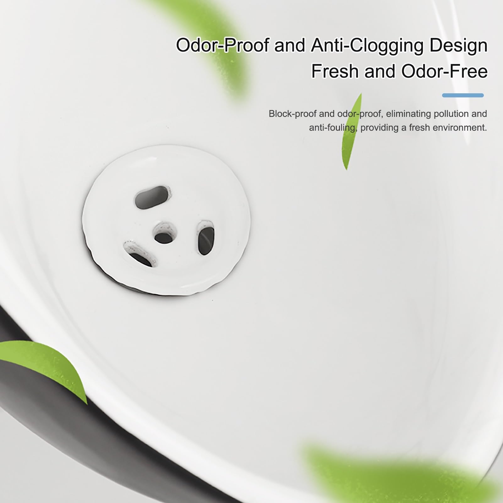 Urinario de Pared con Sensor Inteligente y Descarga, Urinario Comercial Antiolor para Adultos y Hombre, para Uso público, para Karaoke, Bares, baños y hoteles(White)