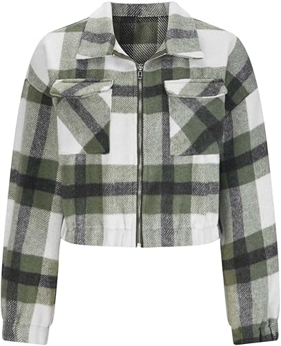 Miniatura 6 de Chaqueta corta para mujer, abrigo de manga larga con botones