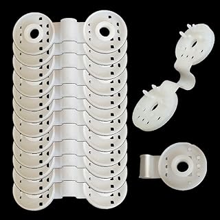 Shade Cloth Heavy Duty Lock Grip, 100 Pcs Shade Cloth Plastic Clips Windproof Awning Clamp Grip, Greenhouse Shade Cloth Fix Clamp Tent Clips Accessory for Garden Netting Sun Shade Net (White-100pcs)