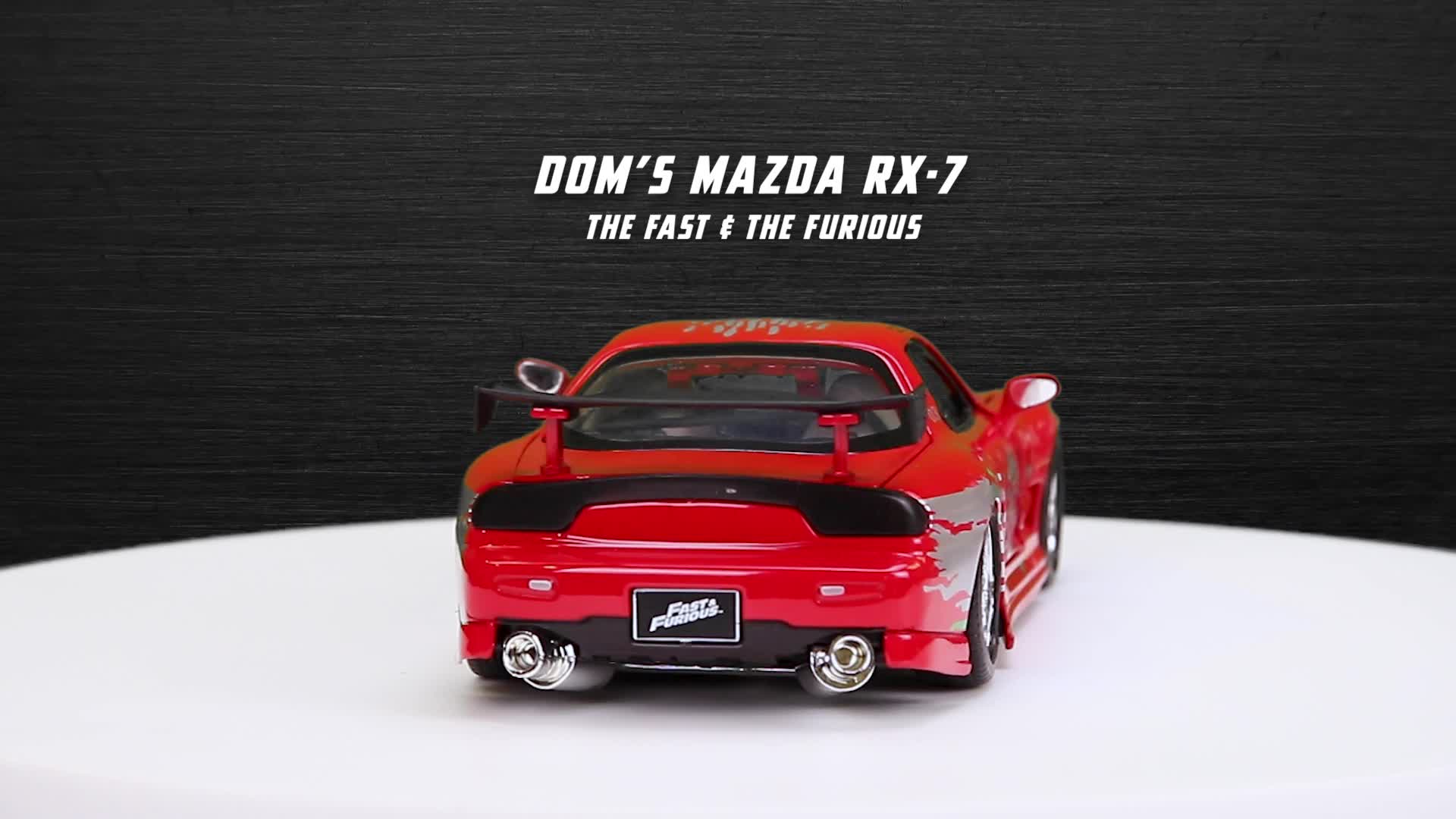 Jada Toys Fast & Furious Dom's 1993 Mazda RX-7 FD3S-Wide Body