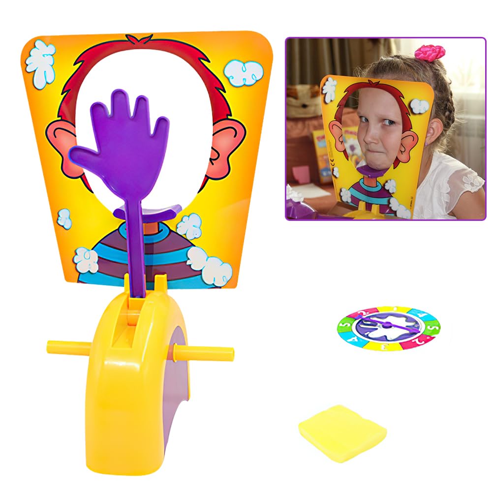 HojalisPie Face Game, Party Fun Cake Cream Game for Kids, Pie Face Showdown Game, Pie Face Family Party Fun Game, Parent-Child Interactive Game Toys, Funny Pranks Games Toy for Kids Adults