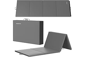 BalanceFrom 4x10x2 High-Density Anti-Tear Folding Exercise Mat