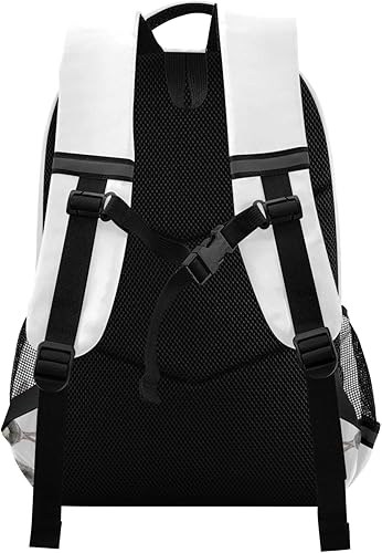 Miniatura 2 de Mochila Acuarela Flor Floral Colorido Escuela Colegio Mochila Portátil Casual Daypack, M Gris Conejo Buttom, Mochilas Daypack