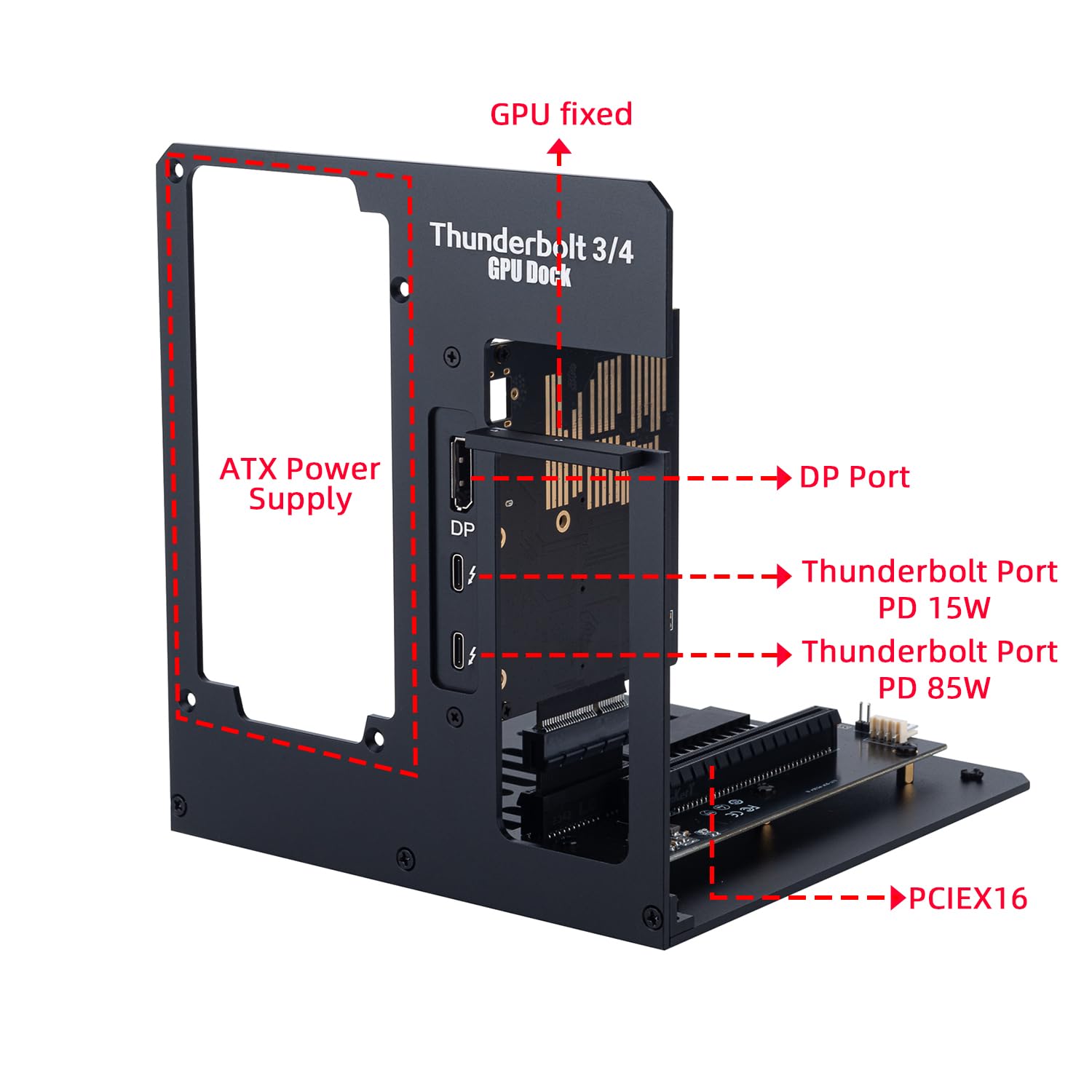Amazon.com: Maskedfish eGPU Enclosure Thunderbolt 3/4 USB4
