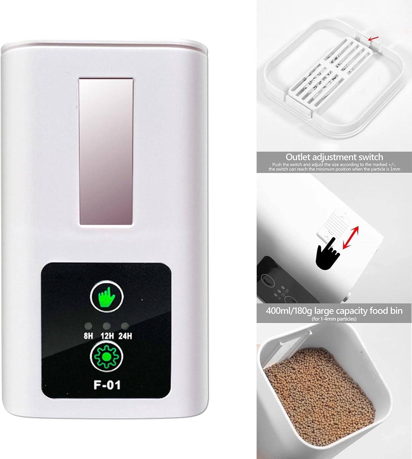 Auto Fish Feeder Pond Tank Feeder Clock Timer Display Controller for Everyday