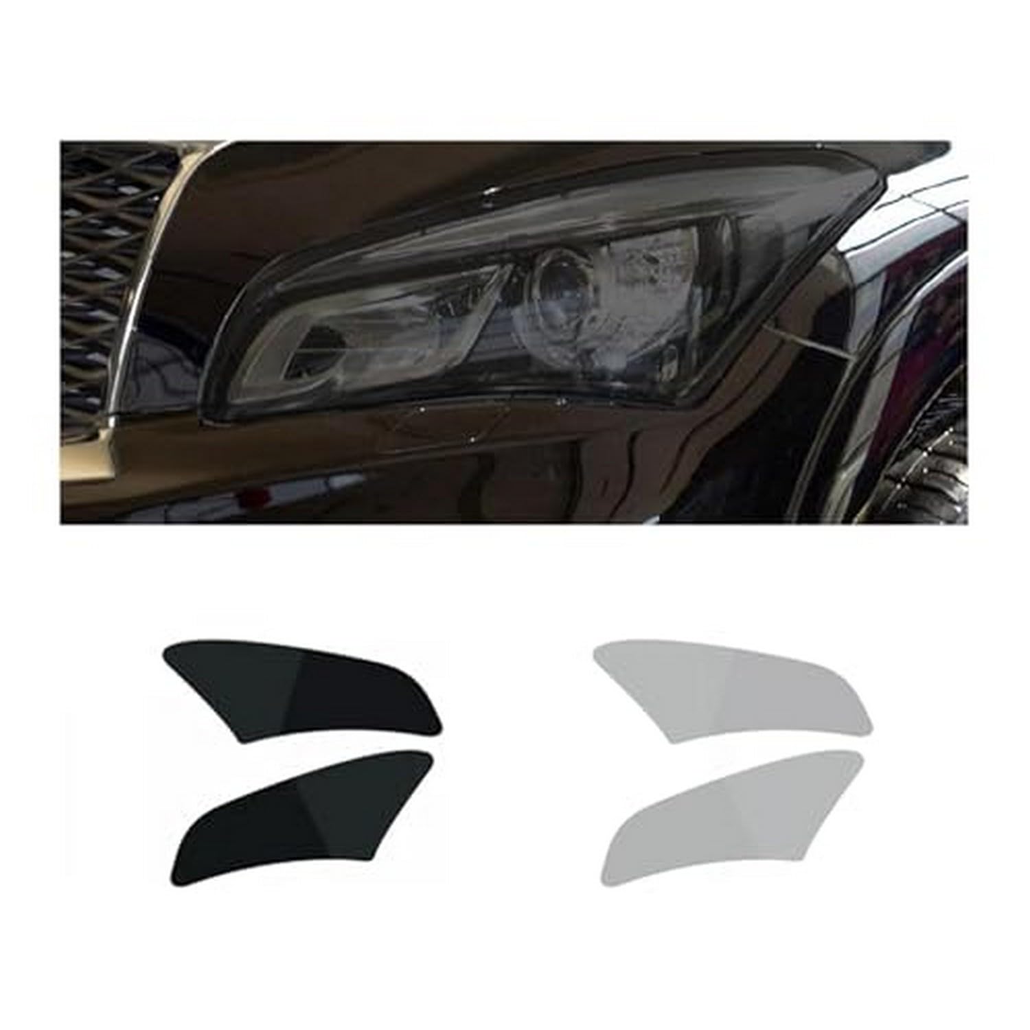 Film phare anti-rayures pour QX80 2014-2017 protection vinyle TPU noir