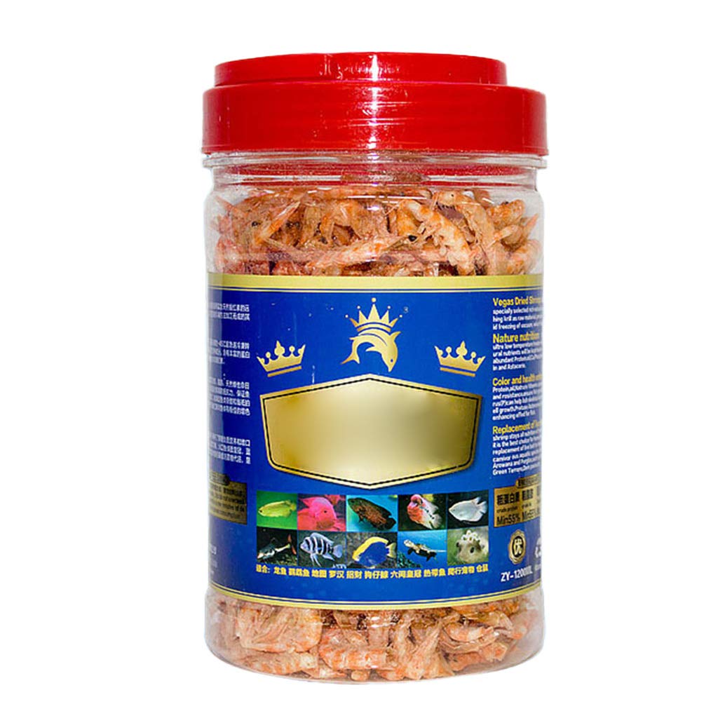 Aquarium Tropical Fish Foods Freeze Dried Shrimp Healthy Cichlid Turtle Feeding Reptile Turtle Arowana Dried Foods High Protein