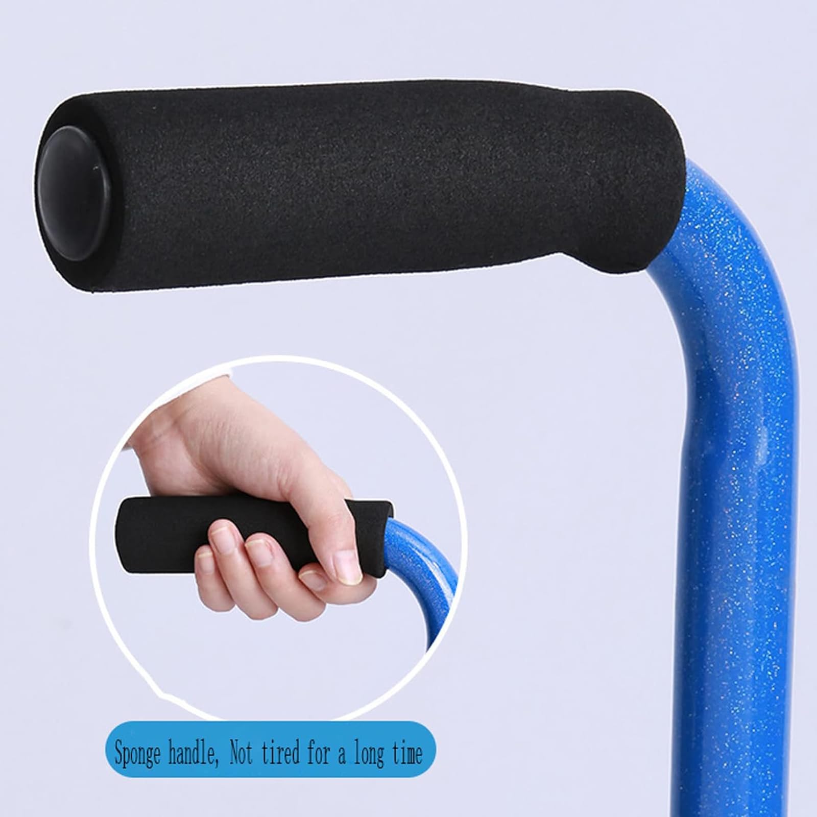Muletas para ancianos, andador ligero de cuatro patas con diseño antideslizante para estabilidad y apoyo al caminar, ideal para fracturas y asistencia a la movilidad