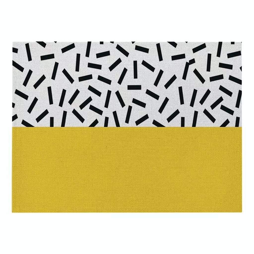 IANSHFKN Line Series Placemats Home Decoration Insulation Cutlery Bowls Coasters Dining Table