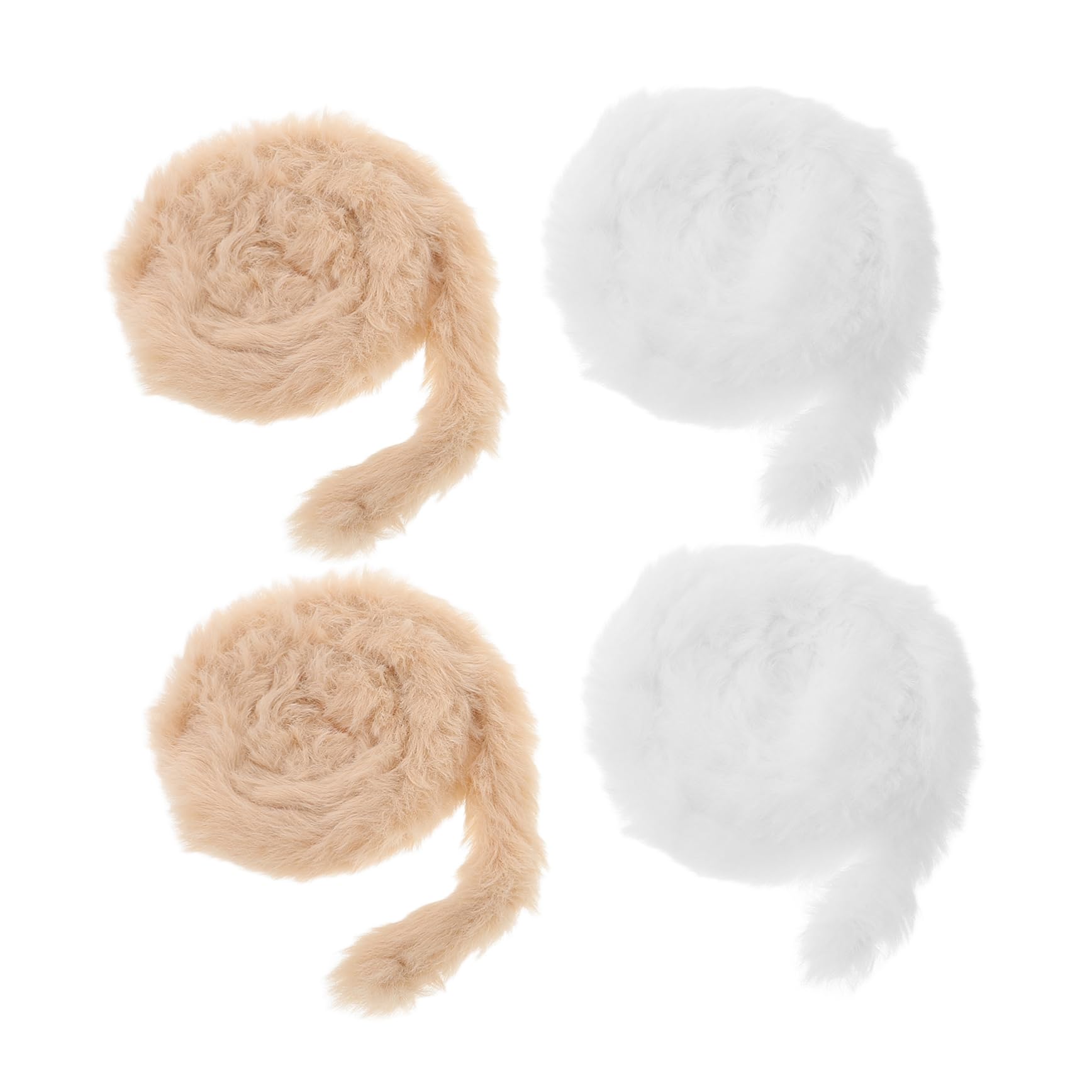 Kisangel 4pcs Chenille Stems Craft Pipe Cleaners Fuzzy Sticks DIY Art Projects Decorations