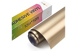 HTVRONT Champagne Gold Chrome Vinyl 12 x 10ft Roll