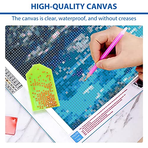 Image of HASTHIP 5D Diamond Painting Kit for Adults 27.5 X 15.7 Inch Lake Moon