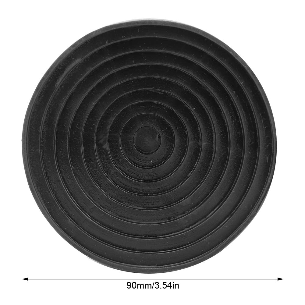 Support de ballon rond en caoutchouc noir du diamètre 90mm/support de ballon de laboratoire de 3.54in