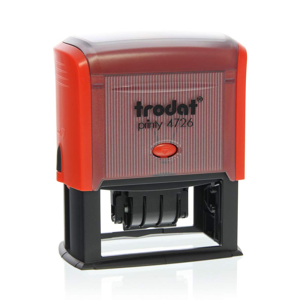 Trodat Printy Dater 4726 Personalised Custom Office and Business Stamp - 3+3 Lines of Text