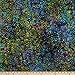 Indian Batik Circles Blue/Multi Fabric By The Yard