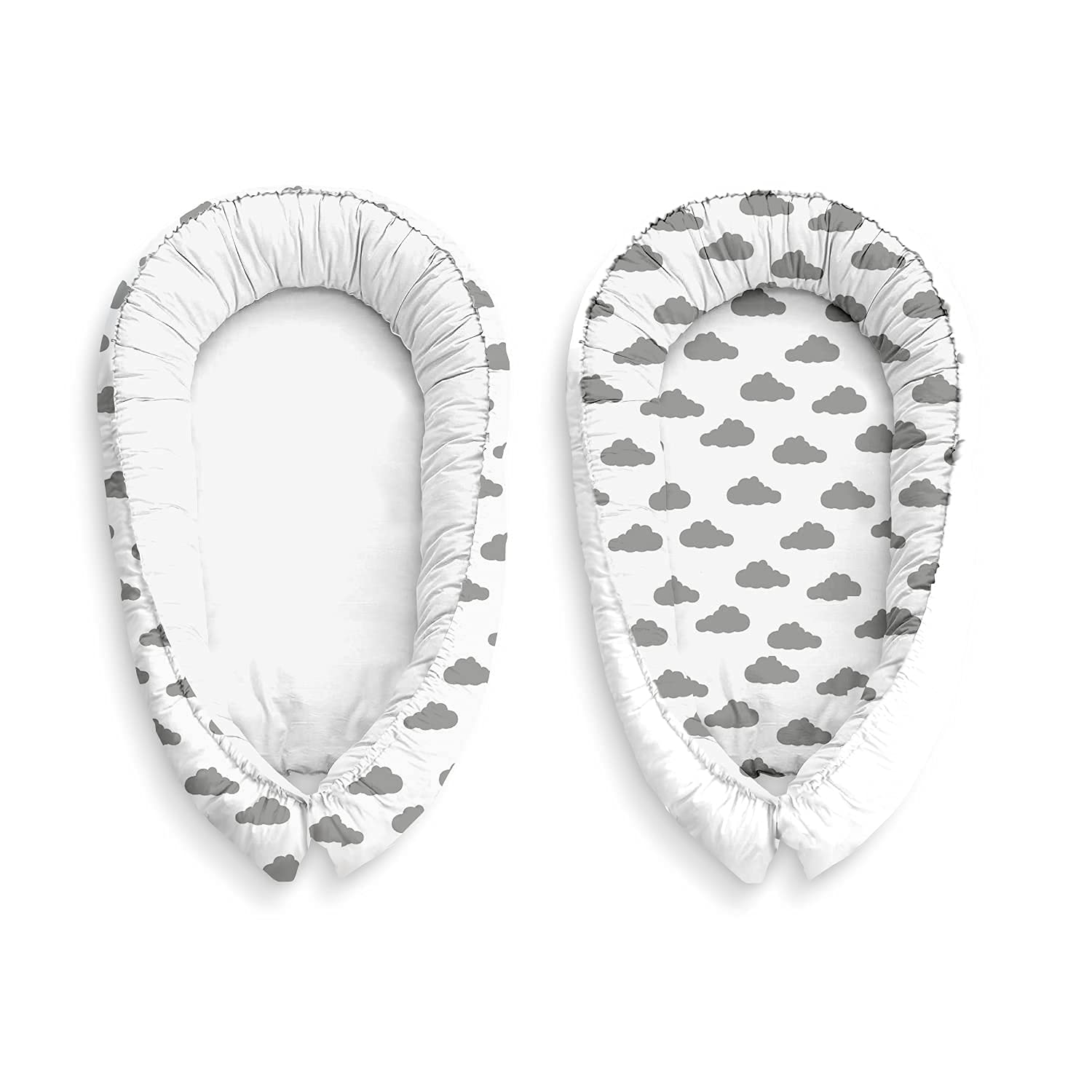 Bébé Cocoon Bébé Bébé Bébé Bébé Cocoon Berceau 100% Coton Antiallergique Blanc/Nuages