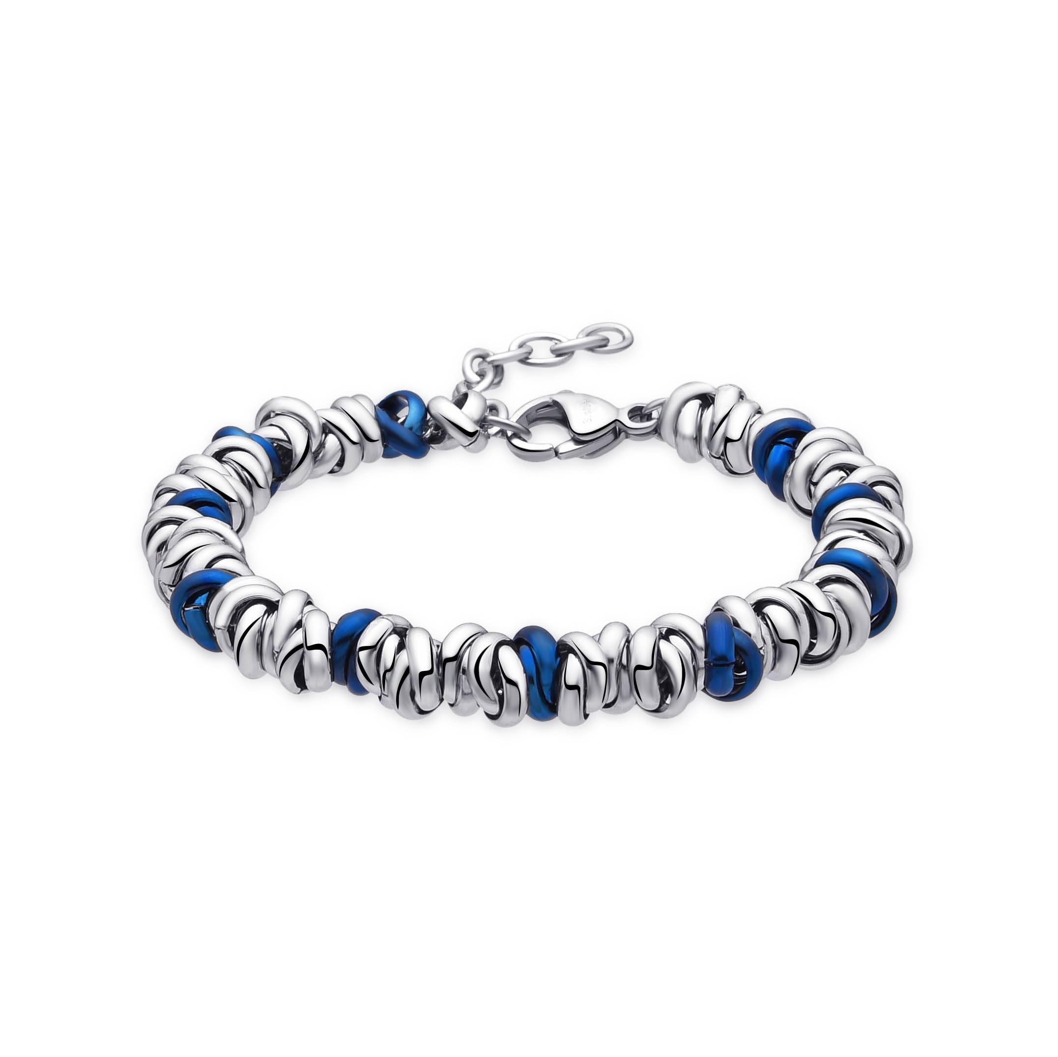 Dada Gioielli - Bracciale Donna Anelli Intrecciati a Nodino in Acciaio In Colori Diversi Idee Regalo Donna. Bracciali con Anelli Intrecciati ideali per tutte le idee Regalo